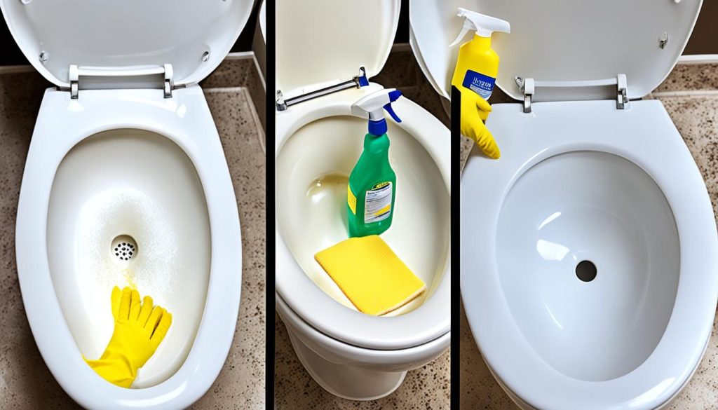 how to remove urine stains from toilet seat