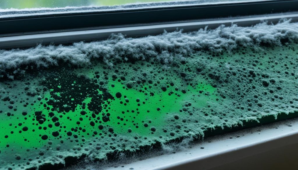mold on window sills