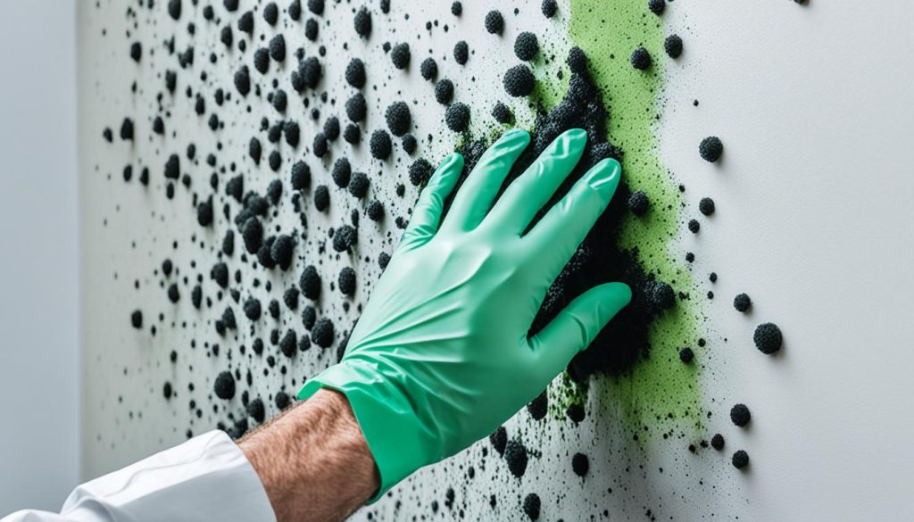 removing mould from walls