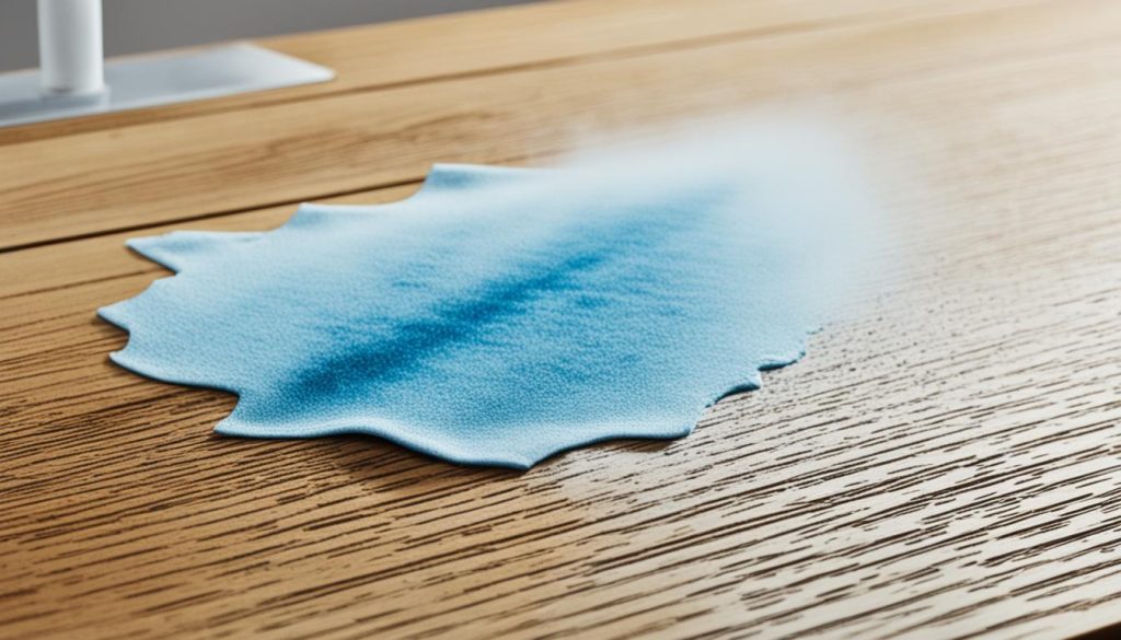 Iron and Microfiber Cloth Technique for Water Stain Removal