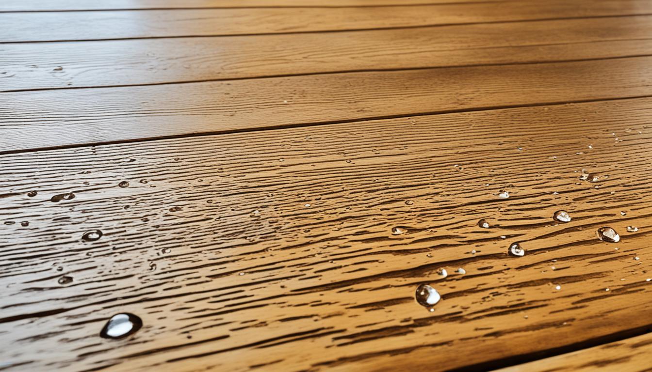 get water stains out of wood