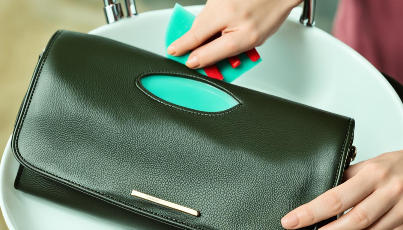 how to clean leather handbag