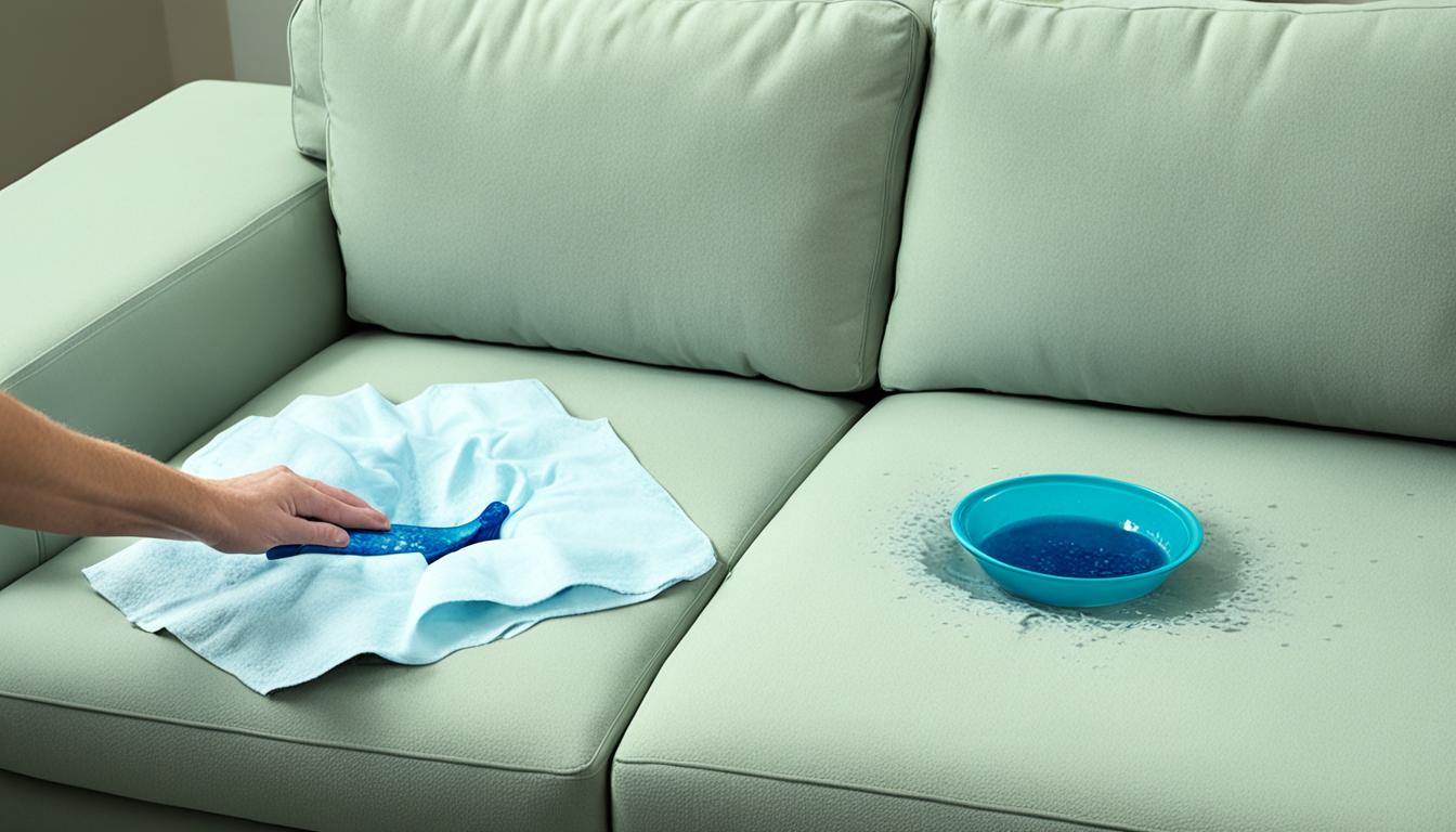 water stain on couch