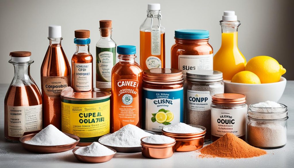 household ingredients to clean copper